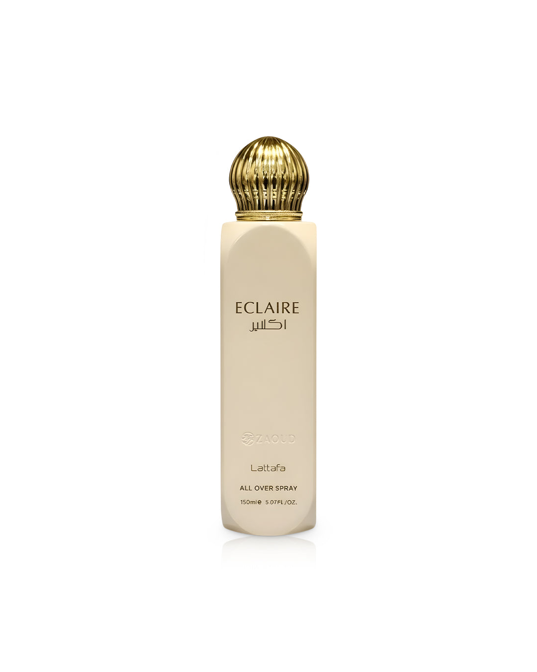 Lattafa Eclaire spray corpo profumato 150ml su sfondo bianco