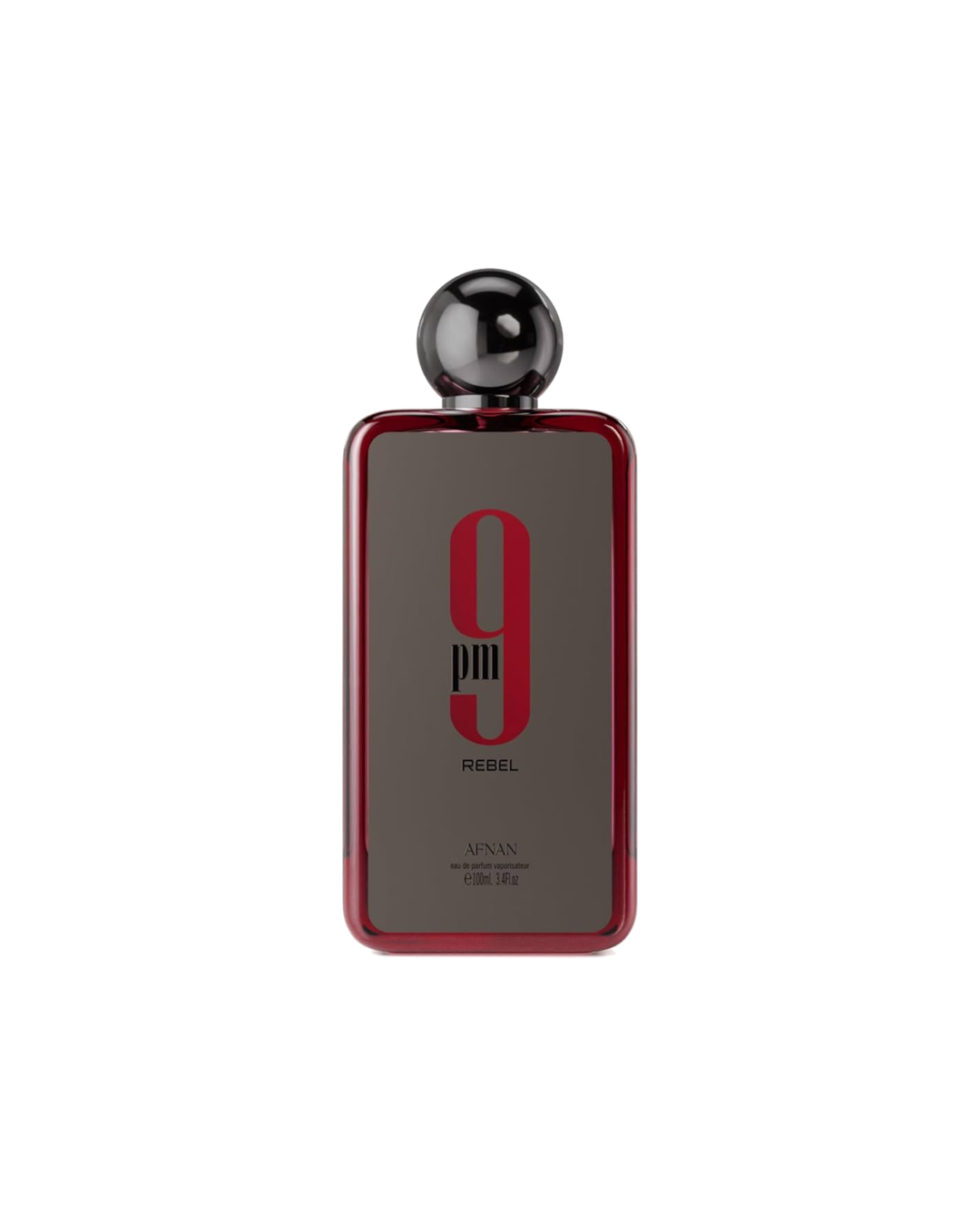 Profumo arabo Afnan 9pm rebel, numero 9 bottiglia di colore rosso