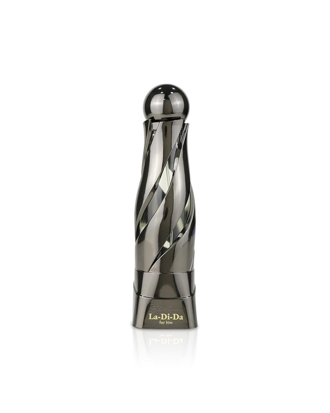 Flacone del profumo Arabiyat Prestige La Di Da For Him Eau de Parfum 100ml uomo su sfondo bianco
