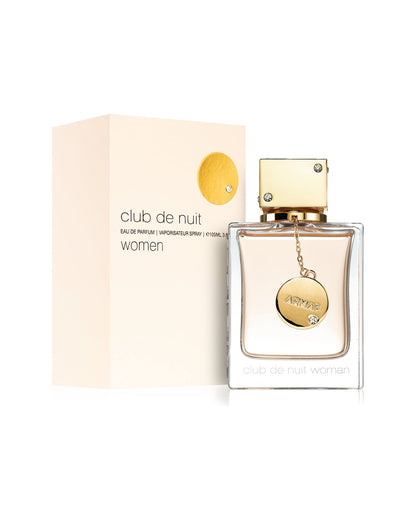 Armaf Club de Nuit Woman Eau de Parfum 105ml donna con scatola originale su sfondo bianco