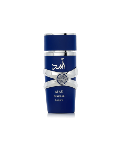 Flacone del profumo Lattafa Asad Zanzibar Eau de Parfum 100ml uomo