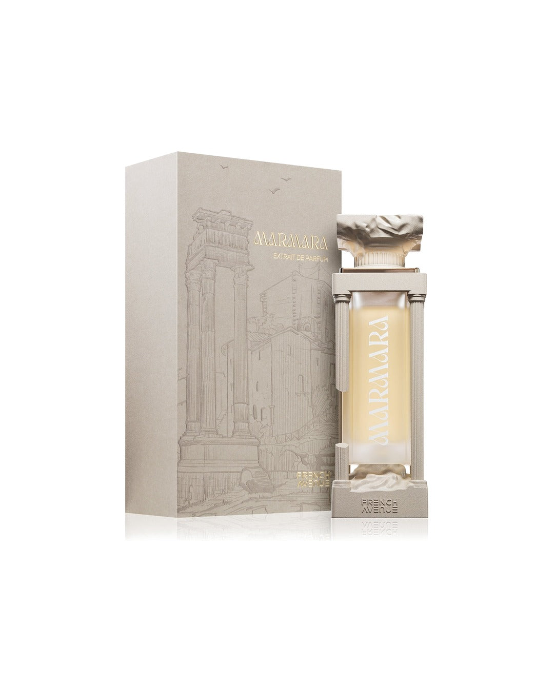 French Avenue Marmara Extrait de Parfum 100ml unisex con scatola originale su sfondo bianco