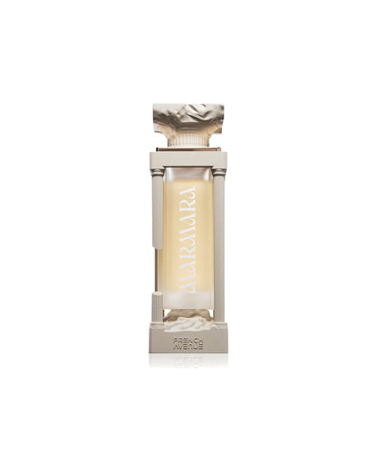 Flacone del profumo French Avenue Marmara Extrait de Parfum 100ml unisex su sfondo bianco