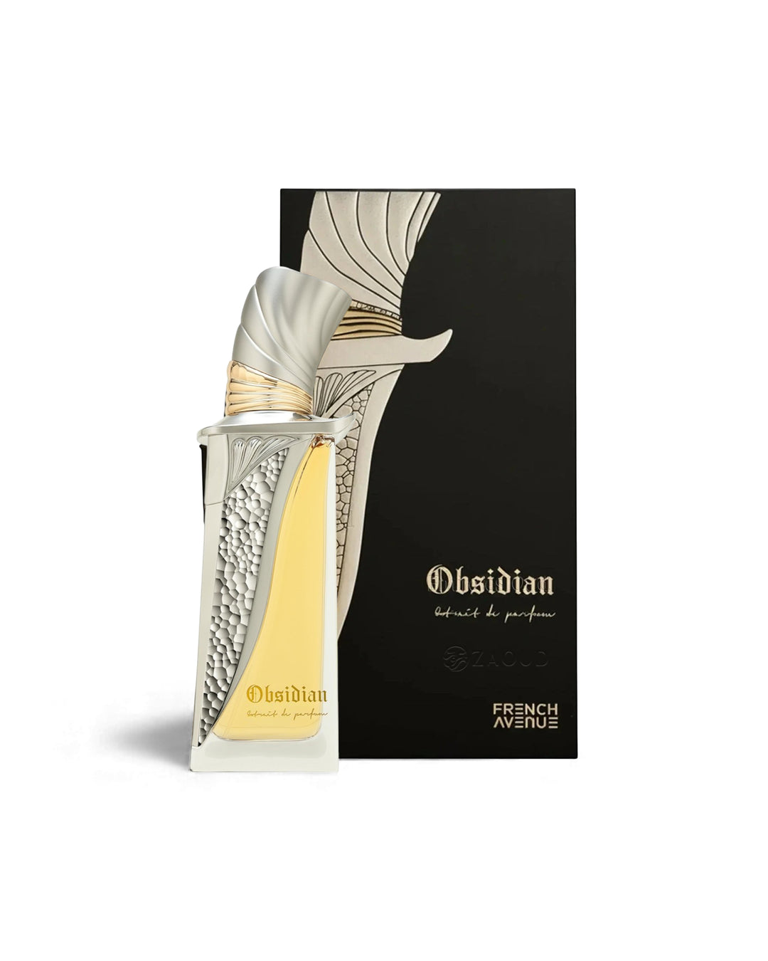 French Avenue Obsidian Extrait de Parfum 100ml unisex con scatola originale su sfondo bianco