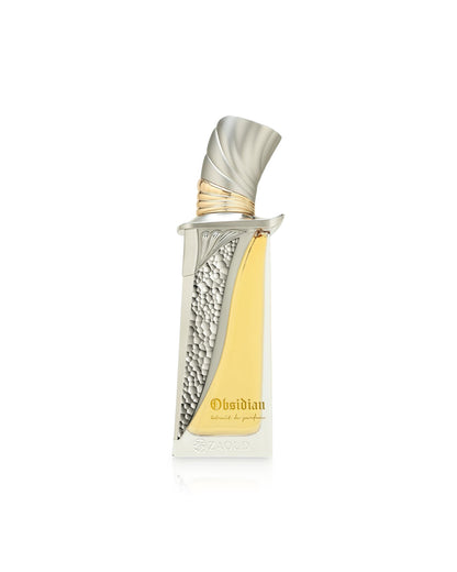 Flacone del profumo French Avenue Obsidian Extrait de Parfum 100ml unisex su sfondo bianco