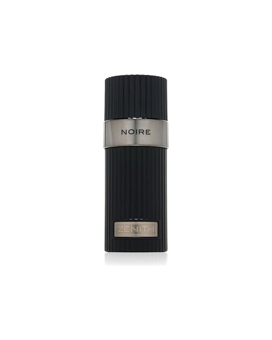 Flacone del profumo French Avenue Zenith Noire Eau de Parfum 100ml uomo su sfondo bianco