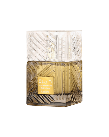 Flacone del profumo Lattafa Khamrah Qahwa Eau de Parfum 100ml unisex